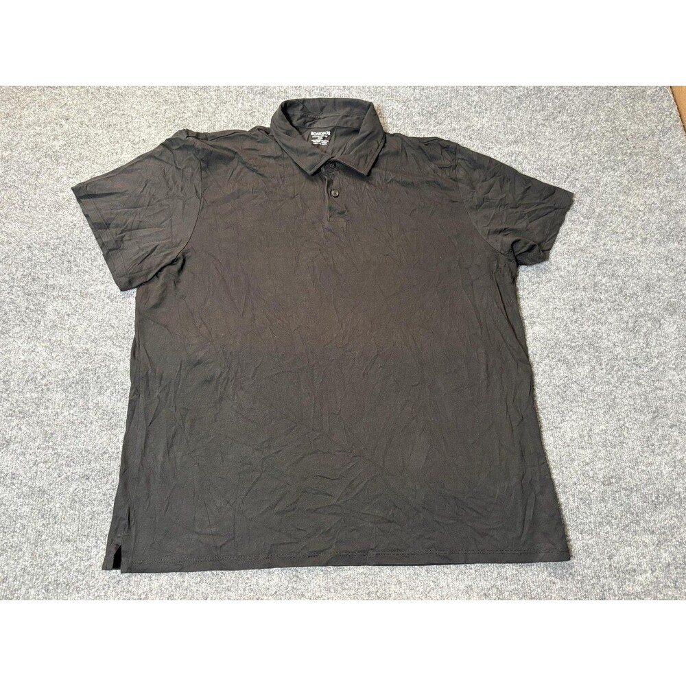 Bonobos Polo Shirt Mens 2XL Brown Pima Cotton Acrylic Jersey Tagless Casual